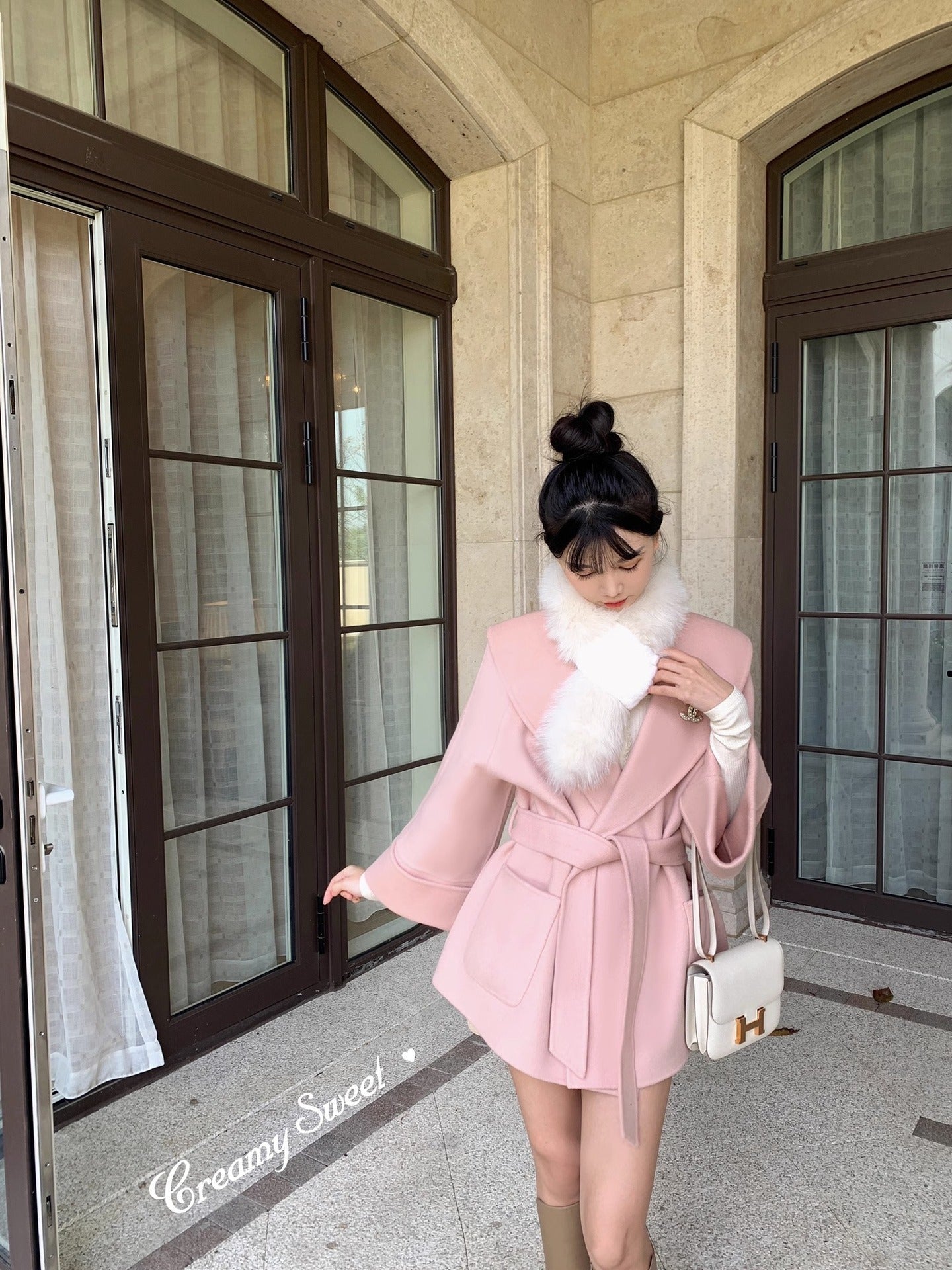 Manteau en laine Double face automne et hiver