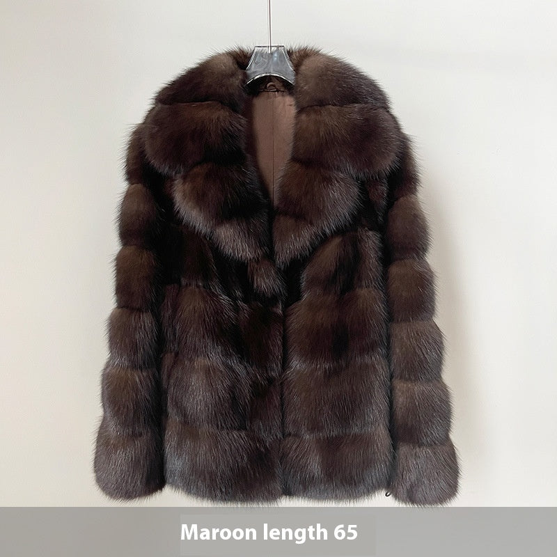Manteau en Fourrure Synthétique Élégant