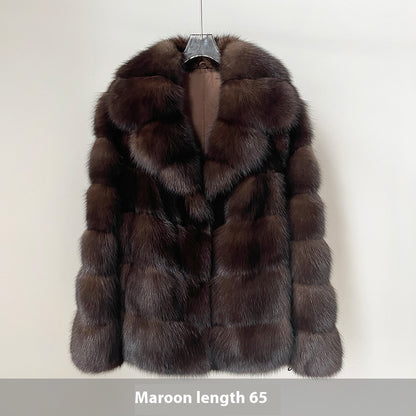 Manteau en Fourrure Synthétique Élégant