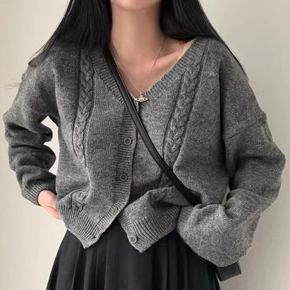 Cardigan Femme col V manches longues