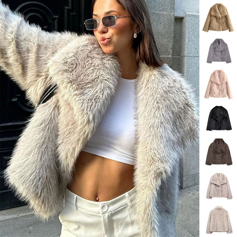 manteau en fausse fourrure haut de gamme