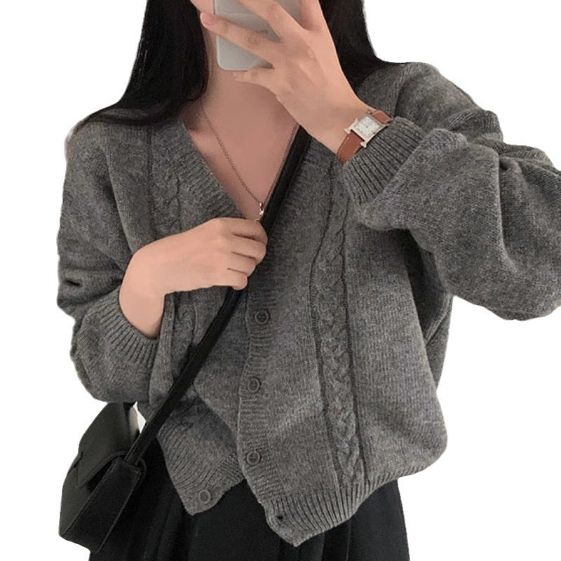 Cardigan Femme col V manches longues