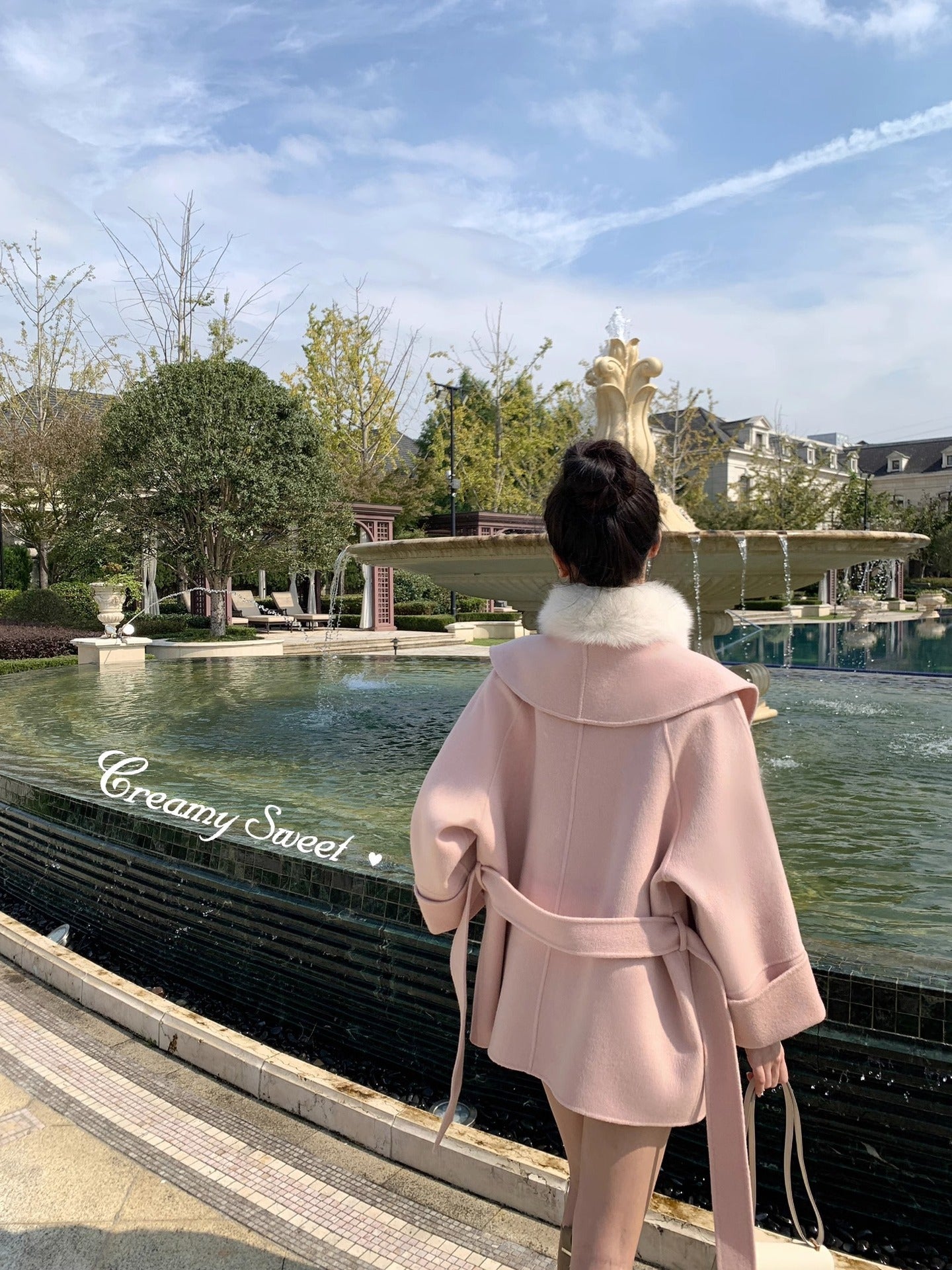 Manteau en laine Double face automne et hiver
