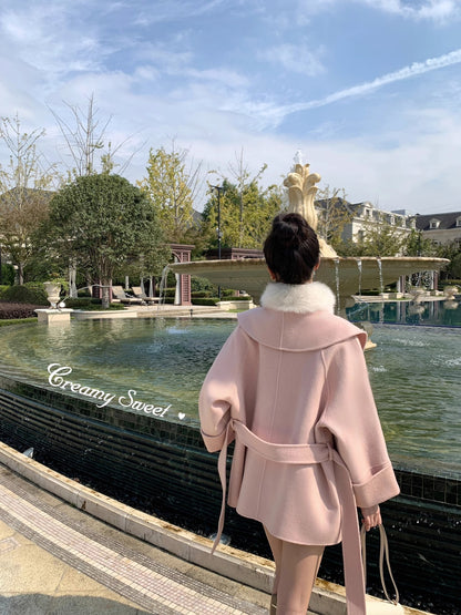 Manteau en laine Double face automne et hiver