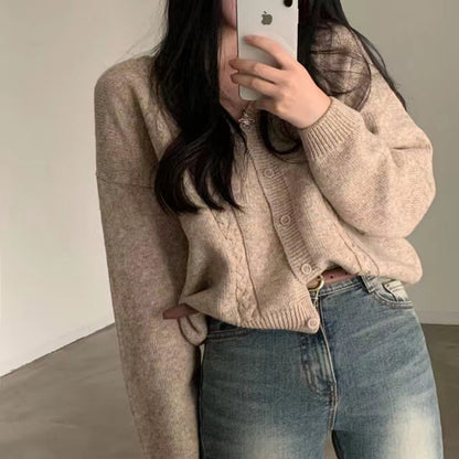 Cardigan Femme col V manches longues