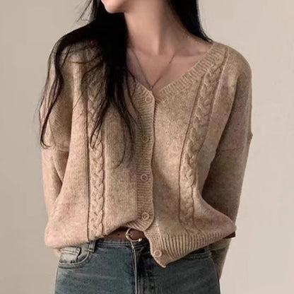 Cardigan Femme col V manches longues